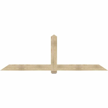 Ekena Millwork Eugene Rough Sawn Timber Gable Bracket, Douglas Fir, 108"W x 36"H x 2"D x 6"F, 8/12 Pitch GBW108X36X0206EUG00RDF